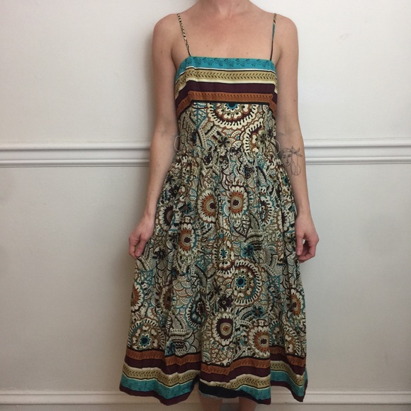 David Meister Printed Mid Length Tea Length Dress - Picture 3 of 8